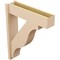 Ekena Millwork 8-in W x 32-in D x 40-in H Funston Block Rough Cedar Woodgrain TimberThane Outlooker, Primed Tan OUTUR080X32X40FST44RCPR - alternate 2